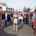 Manifestation des STAPS le 17 mars 2004 photo n14 